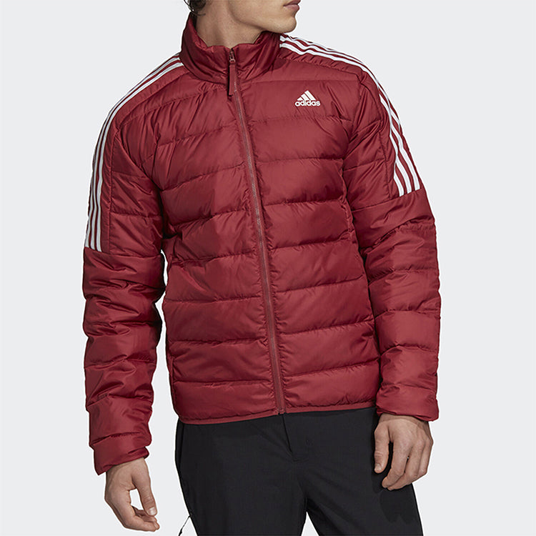 adidas logo Printing Stand Collar Stay Warm Sports Down Jacket Red GH4595