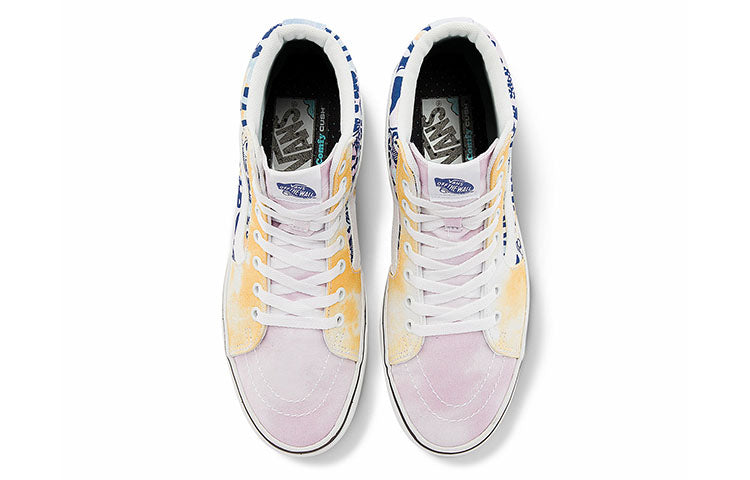 Vans SK8-HI Pastel Tie Dye Comfycush 'White Blue Pink' VN0A7TNOB1Y