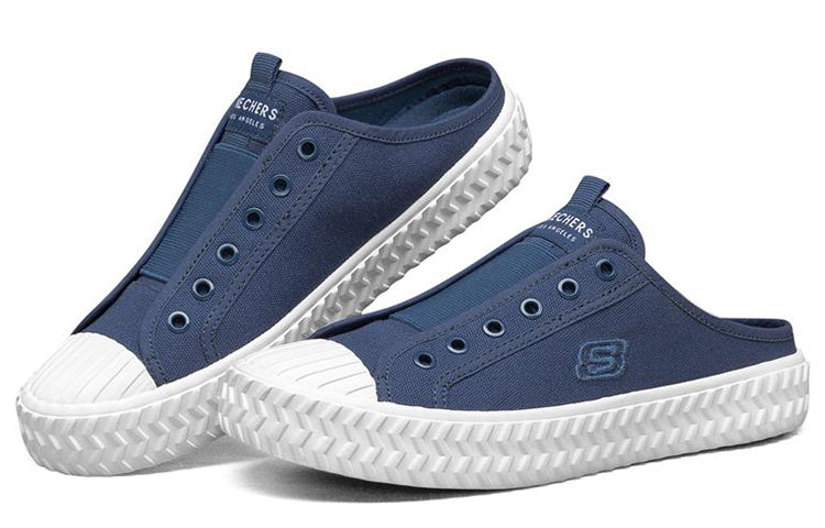 (WMNS) Skechers Street Trax 'Blue White' 155386-NVY