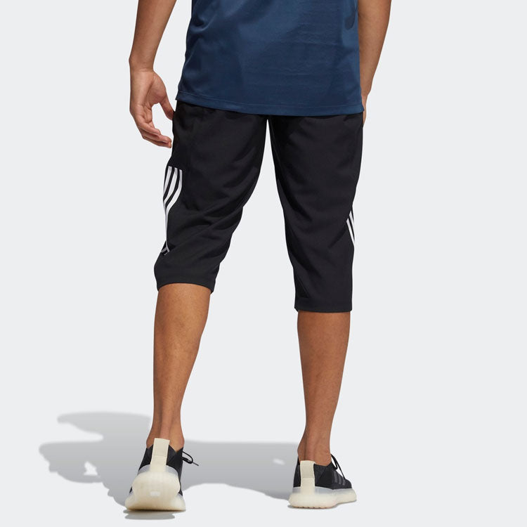 adidas Aero3s Capri Pb Training Sports Cropped Pants Black GM0329