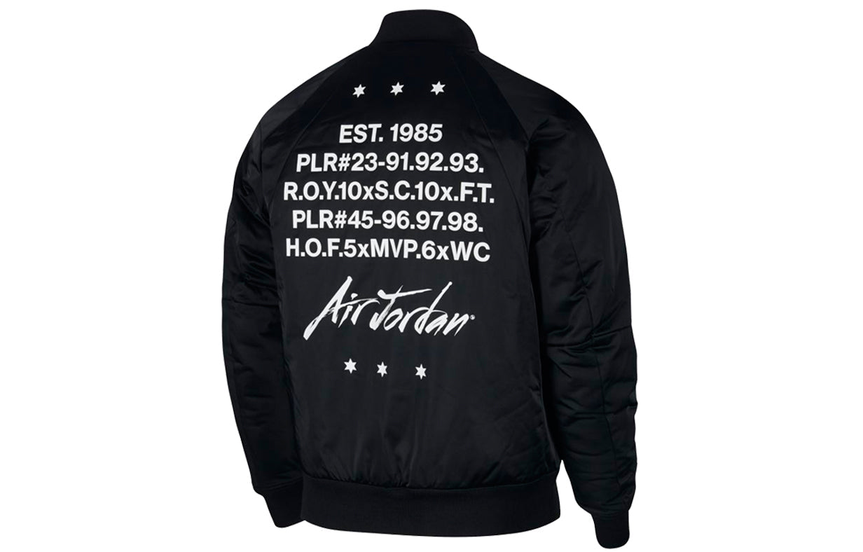 Air Jordan MA-1 Baseball Collar aviator Jacket sports padded Jacket Black AV5999-010