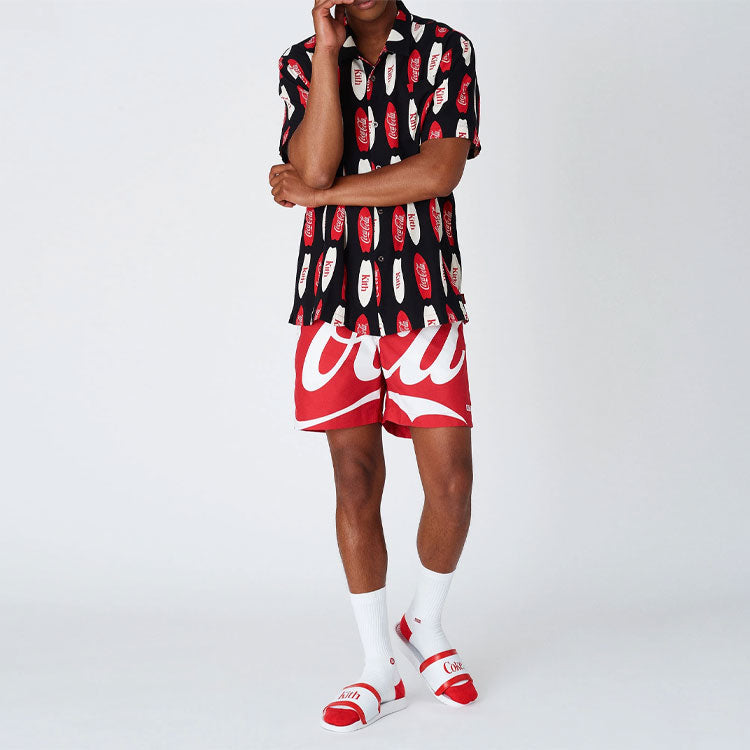 KITH x Coca-Cola Surf Camp Collar Shirt 'Black' KH-005