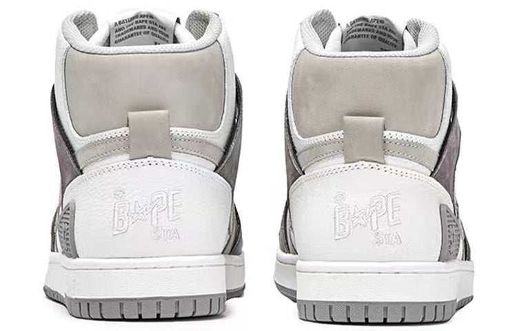 A BATHING APE Bape Sta 93 Hi 'Grey White' 1I20-291-011-GW