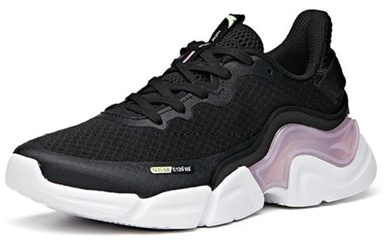 (WMNS) ANTA Running Series Sneakers 'Black Purple White' 122035565-1