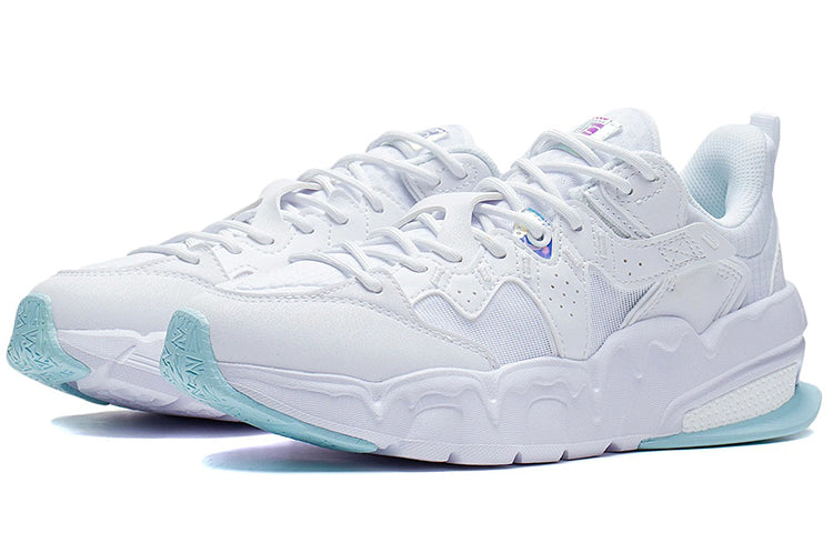 (WMNS) Li-Ning Flex Sportstyle Shoes 'White Ice Blue' AGLS114-2