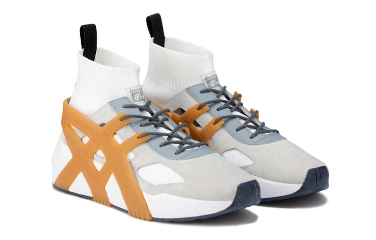 Onitsuka Tiger Big Logo Trainer 2.0 Sock 'White Grey Tan' 1183B472-021
