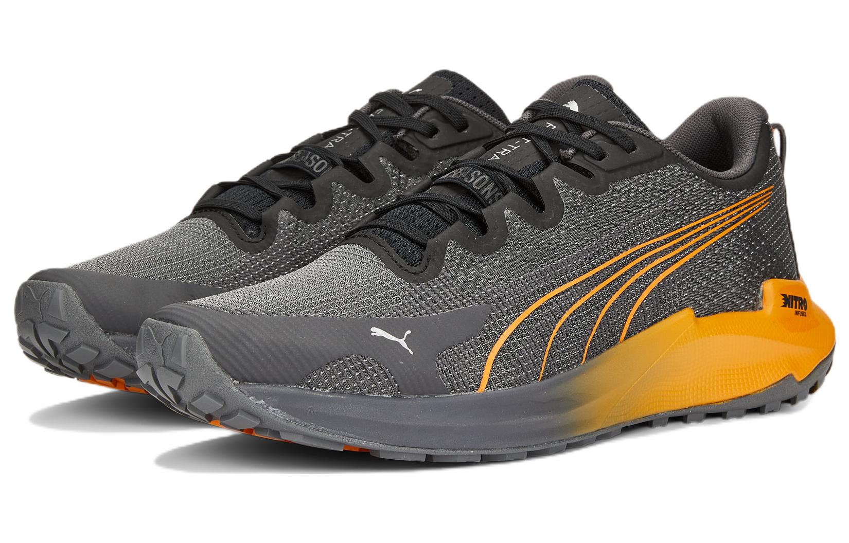 PUMA Fast-Trac Nitro 'Black Orange Brick' 377044-04