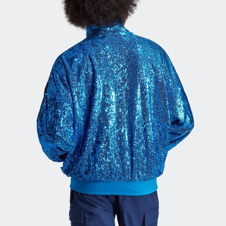 adidas originals Sequin Track Jacket 'Blue' IA2463