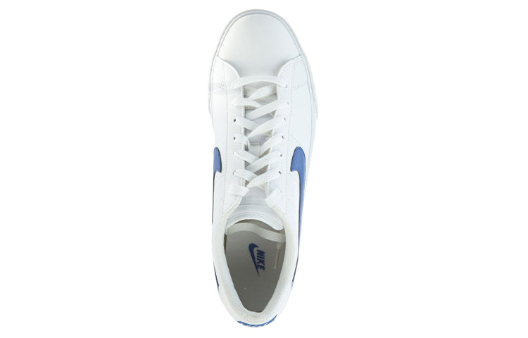 Nike Sweet Classic Leather Low-Top Sneakers White/Blue 318333-156