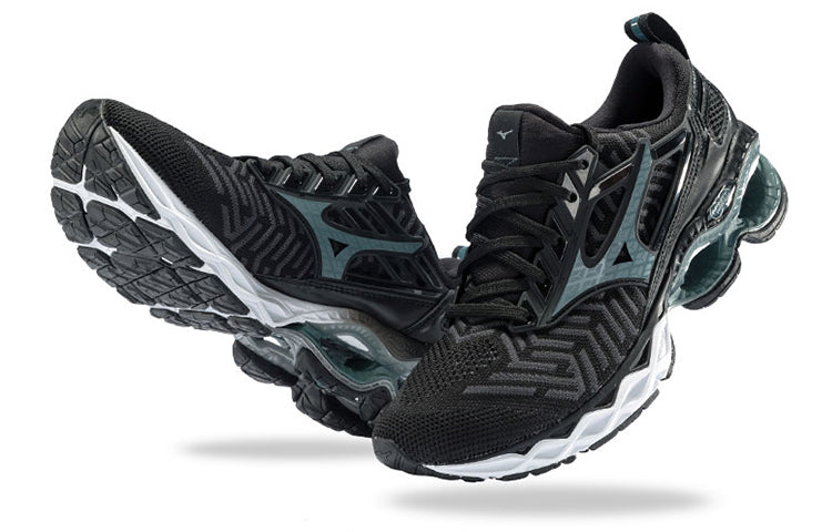 (WMNS) Mizuno Creation Waveknit 'Black Grey' J1GD193351