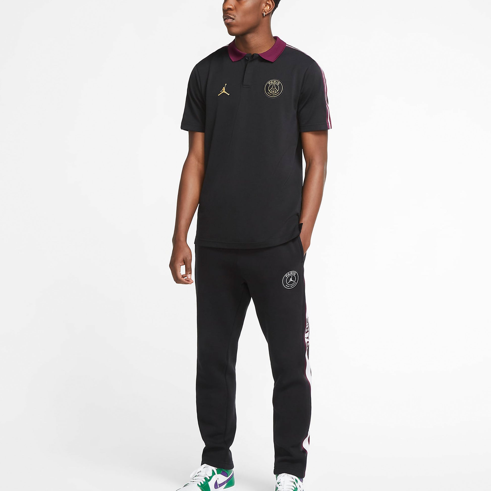 Air Jordan Paris Saint-Germain Polo Shirt 'Black' CV9903-010