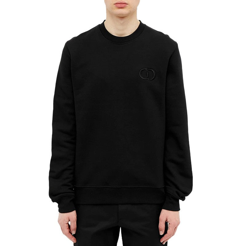 DIOR Plain Knit Cd Icon Logo Sweater For Men Black 943J612A0531-C989