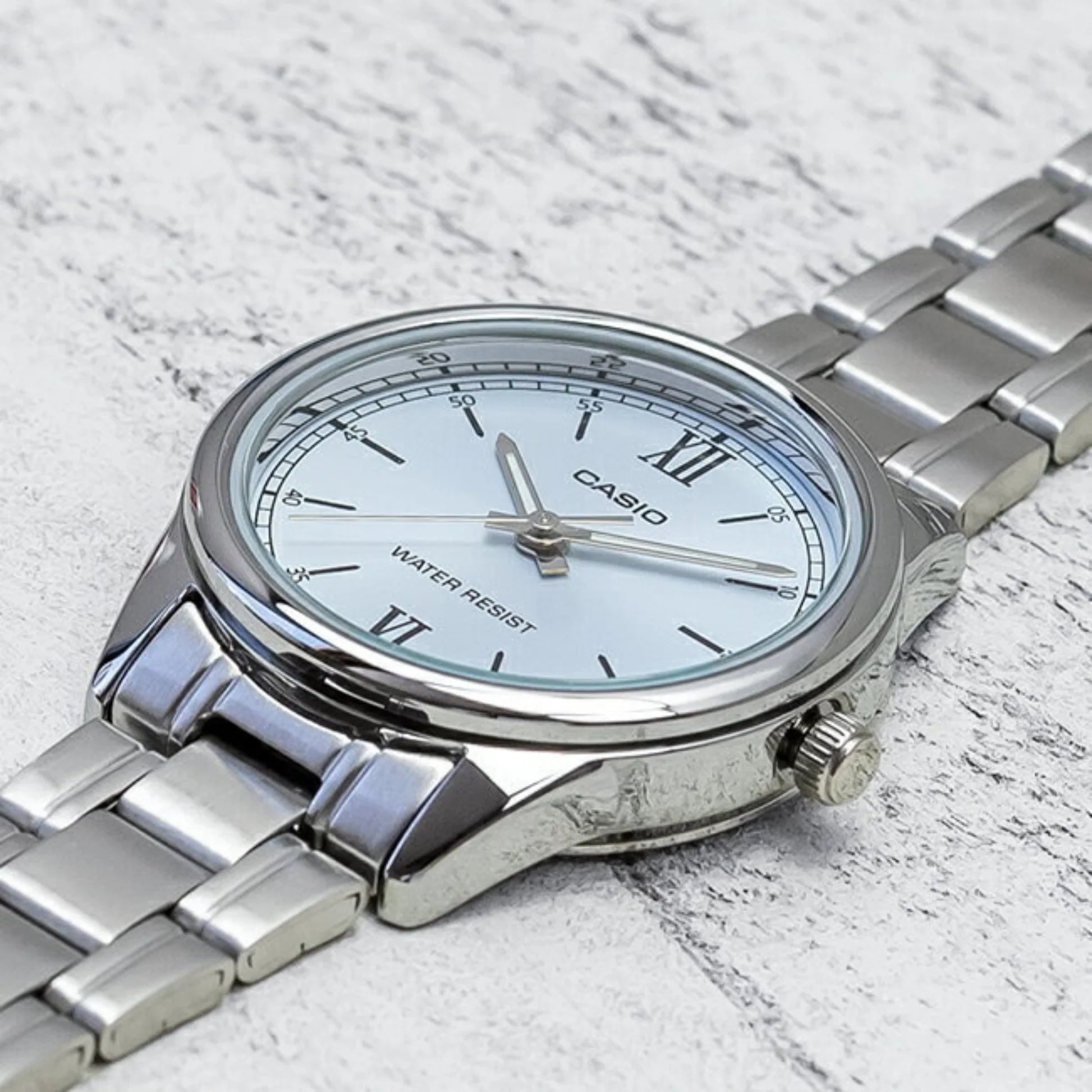 CASIO Quartz Waterproof Silver Analog LTP-V005D-2B3