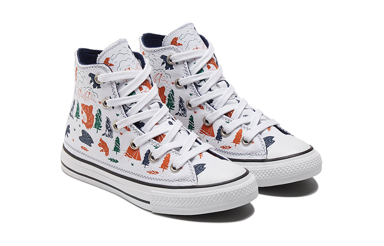 (GS) Converse Chuck Taylor All Star White/Orange 672439C