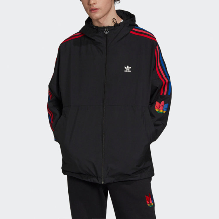 Men's adidas originals Sports Hooded Jacket Black GF7125