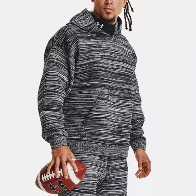 Under Armour RUSH IntelliKnit Hoodie 'Black White' 1376634-012