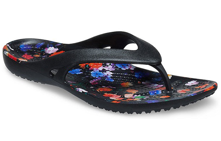 (WMNS) Crocs Kadee 2 Printed Flip Minimalistic Casual Flip-Flops Black 206866-001