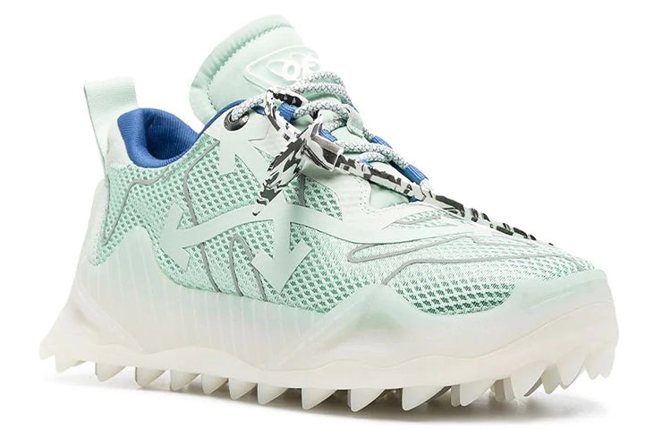 Off-White Odsy Mesh Low Top Running Shoes Green OMIA179R21FAB0015172