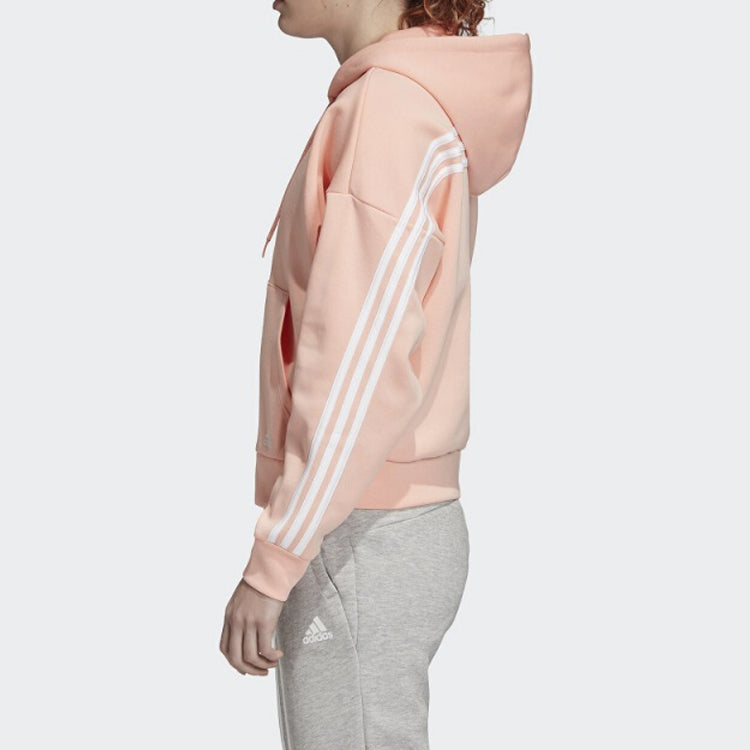 (WMNS) adidas Mh 3S Dk Hd Sports Hooded Jacket Pink EB3824