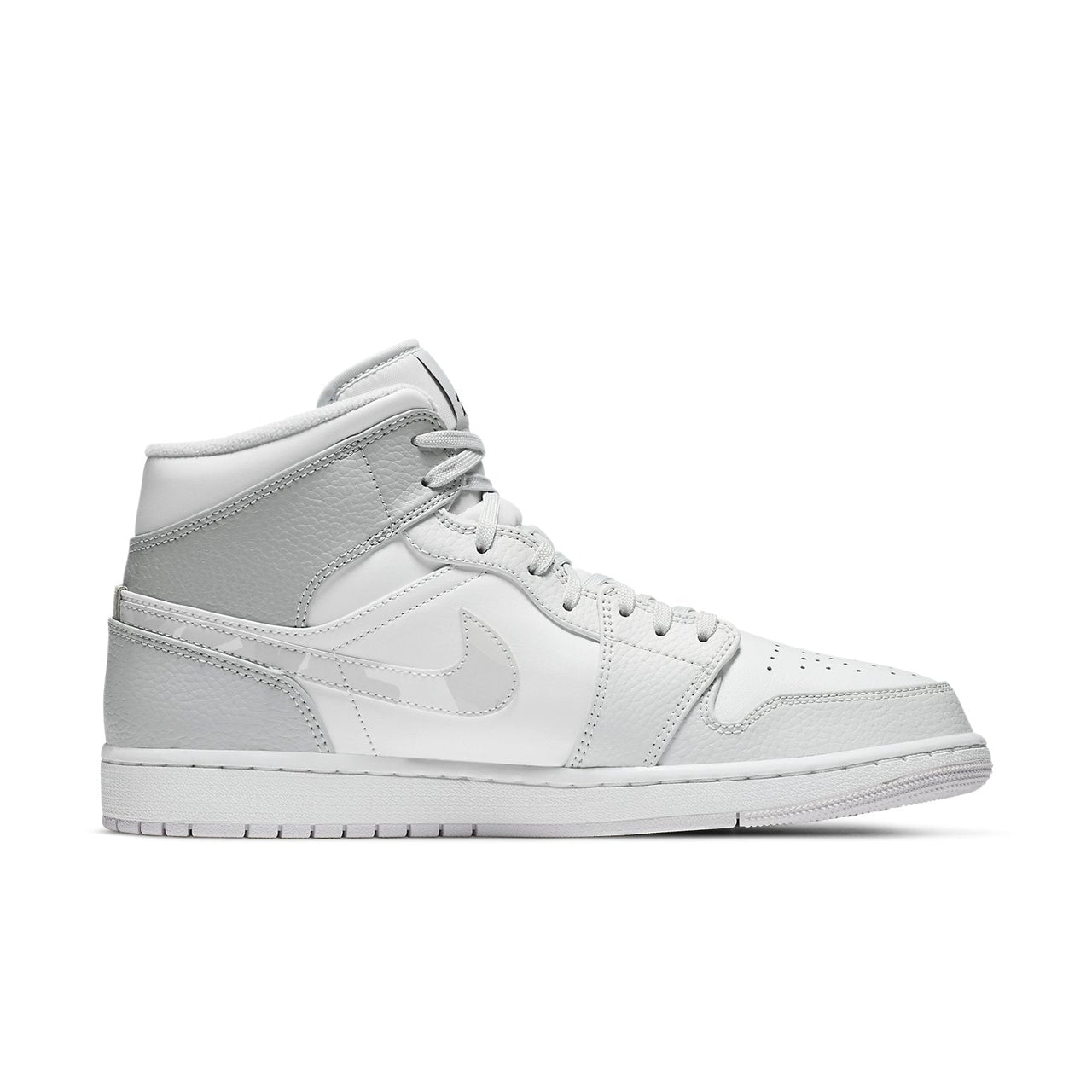 Air Jordan 1 Mid 'Swoosh Logo - Grey Camo' DC9035-100