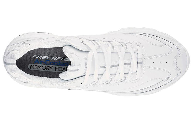 Skechers D'Lites 1.0 Low-Top Running Shoes White 52676-WHT