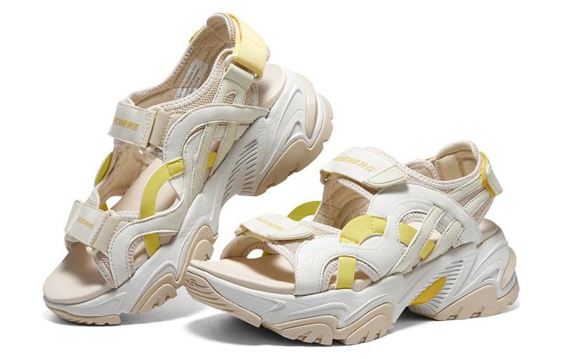 (WMNS) Skechers Stamina V2 'Beige Yellow' 119862-NTMT