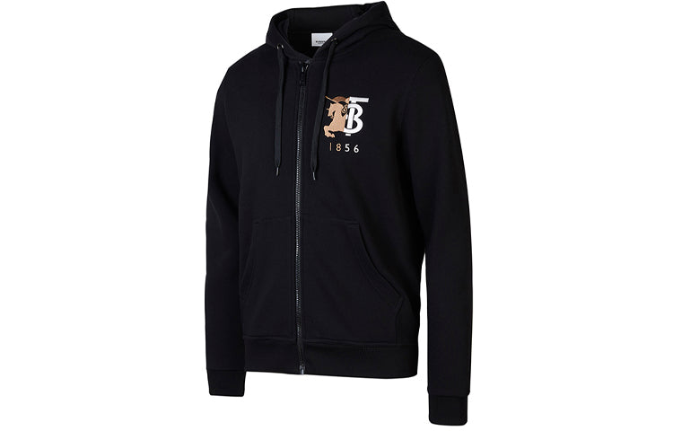 Men's Burberry Logo Zipper Black 80223061