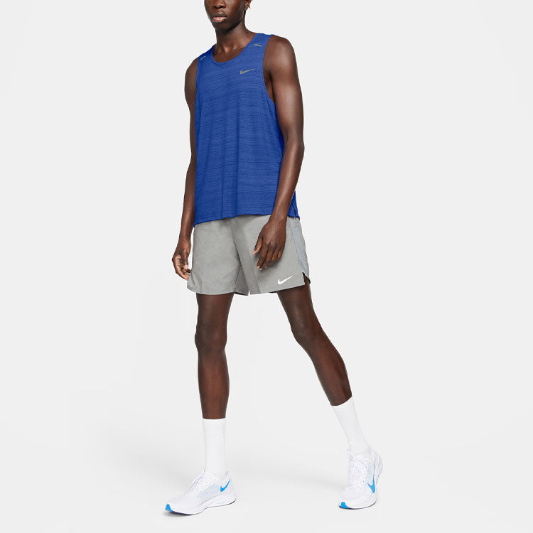 Nike Dri-FIT Miler Reflective Quick Dry Running Sports Vest Blue Royal blue CU5983-480
