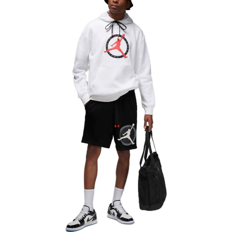 Air Jordan Flight MVP Graphic Fleece Pullover Hoodie 'White' FB7050-100