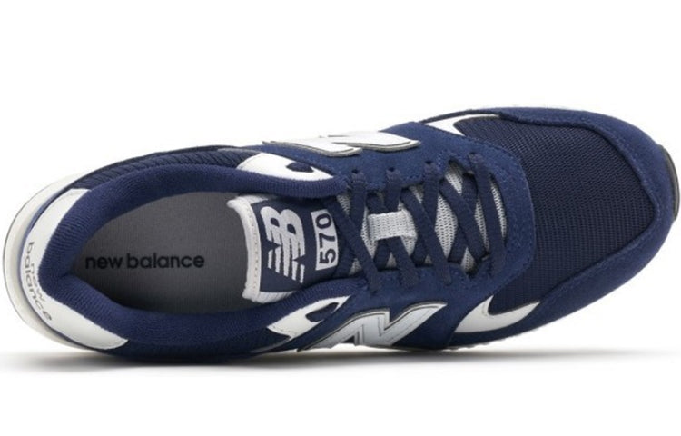 New Balance 570 Series Low Tops Sports Shoe D Wide Blue ML570BNE