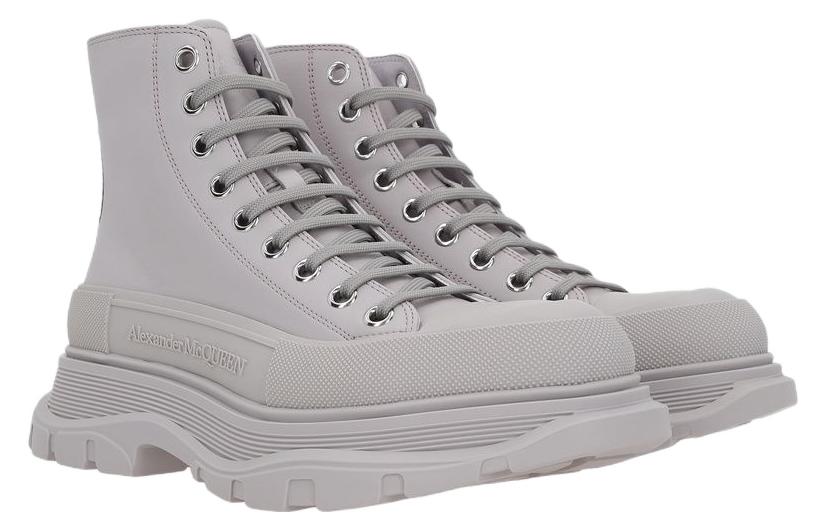 (WMNS) Alexander McQueen Tread Slick Boots 'Grey' 702041WHZ621626