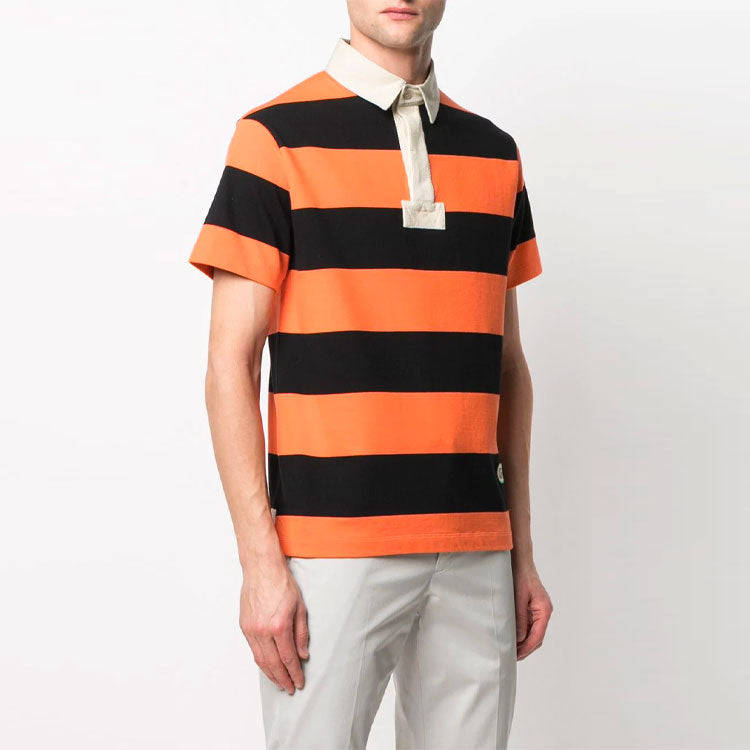 Gucci Striped Cotton Polo With Patch 'Yellow Black' 645251-XJC6F-7121