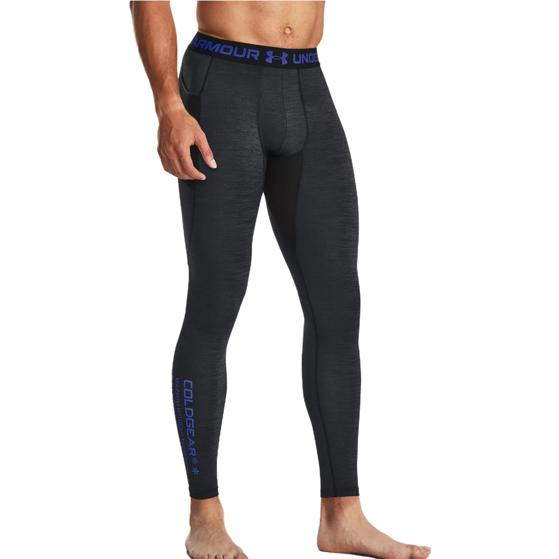 Under Armour ColdGear Twist Leggings 'Grey Blue' 1379821-002