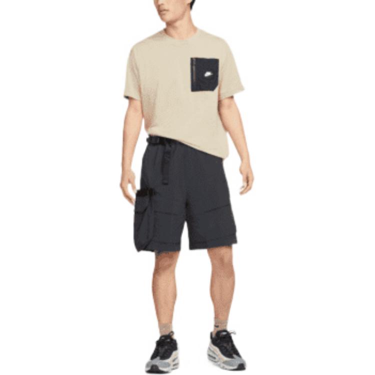 Nike Woven Unlined Cargo Solid Color Shorts Black DM5593-010