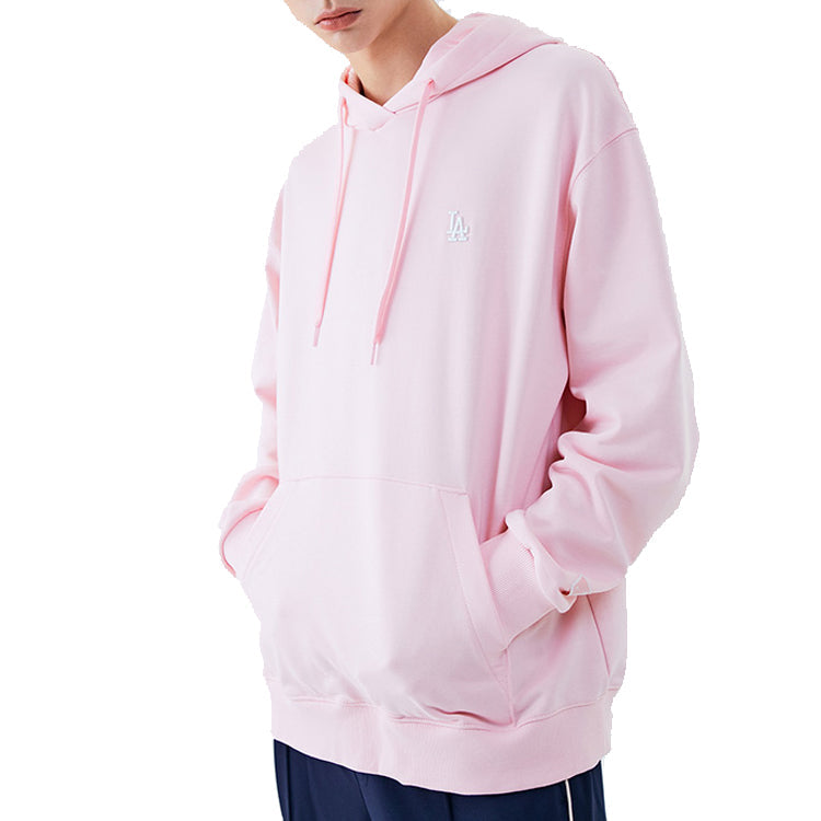 MLB Los Angeles Dodgers Basic Large Logo Printing Sports hooded Long Sleeves Unisex Pink 31HD03011-07P