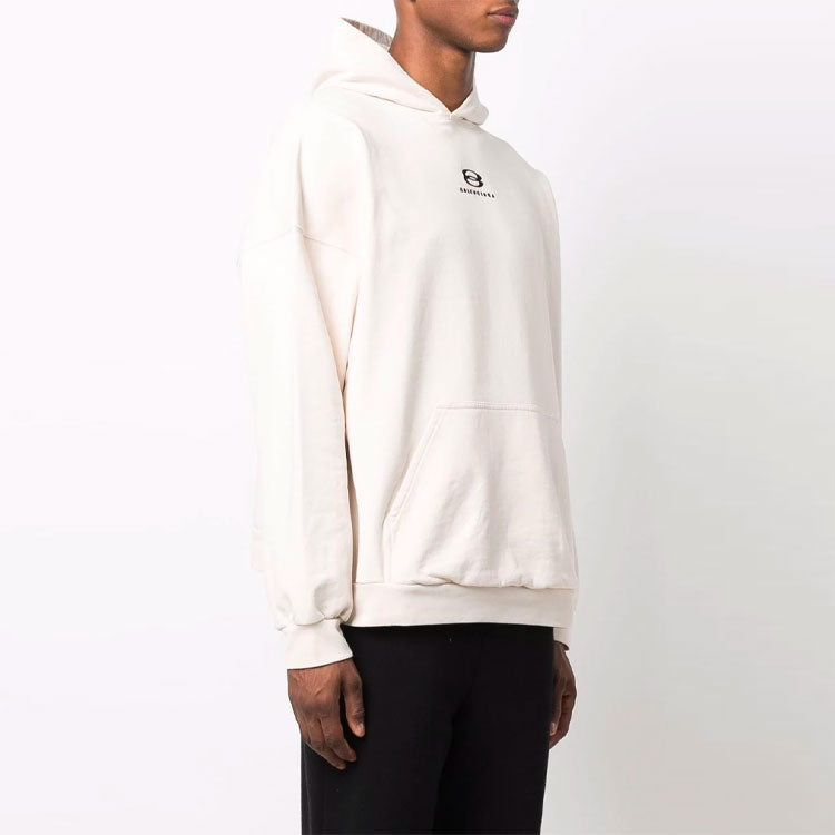 Balenciaga Unity Hoodie Wide Fit 'Light Beige Black' 674986TLVG19054