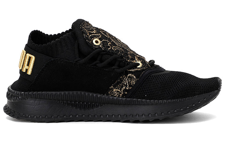 (WMNS) PUMA Tsugi Low Running Shoes Black/Gold 367281-01