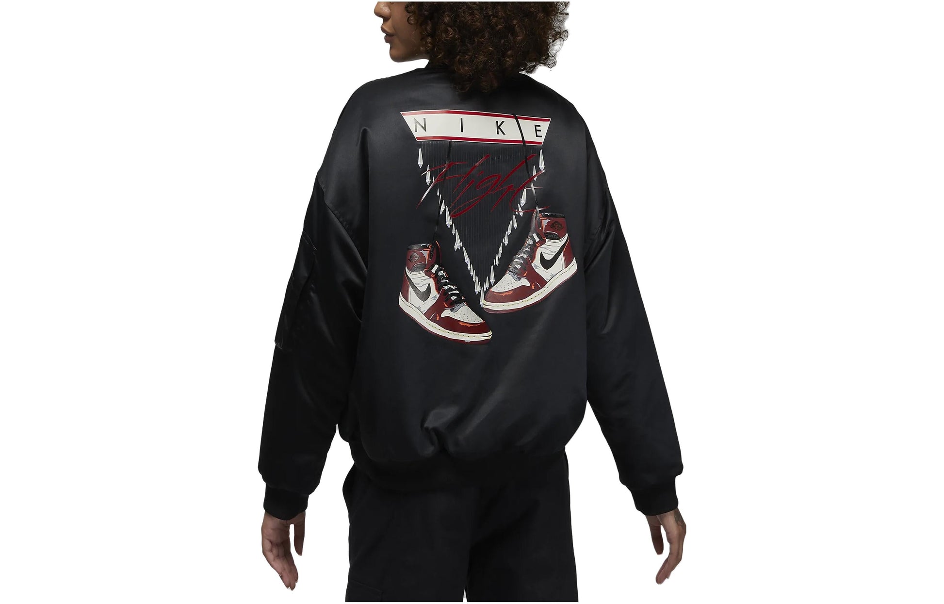 (WMNS) Air Jordan Flight Renegade Jacket 'Black' DQ9802-010