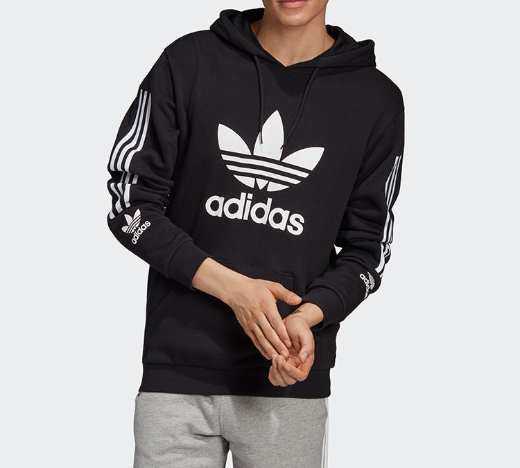 adidas Originals Adicolor Trefoil Hoodie 'Black White' FL8912