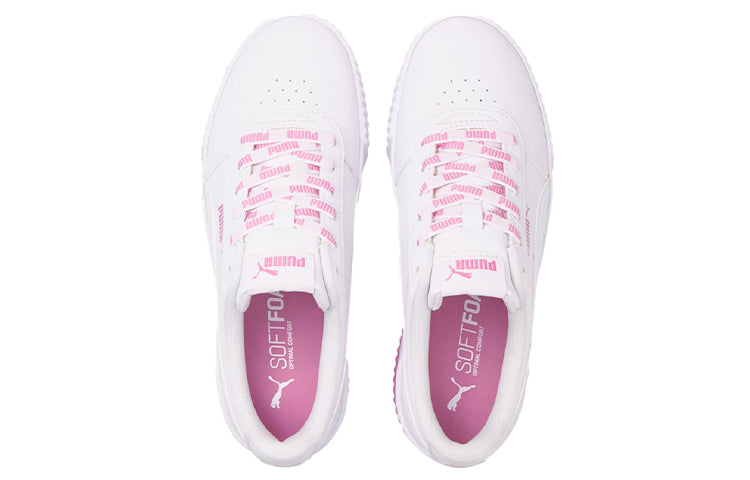 (WMNS) PUMA Carina Logomania Kadin Sneakers White/Red/Pink 383906-02
