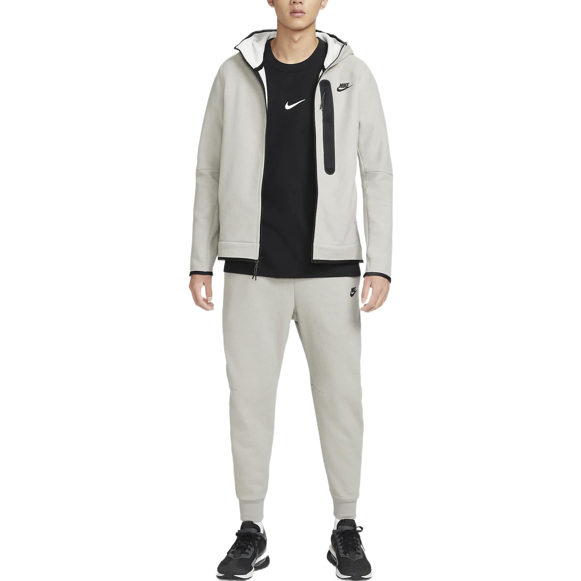 Nike Sportswear Tech Fleece Full-Zip Winterized Hoodie 'Light Grey' DQ4802-016