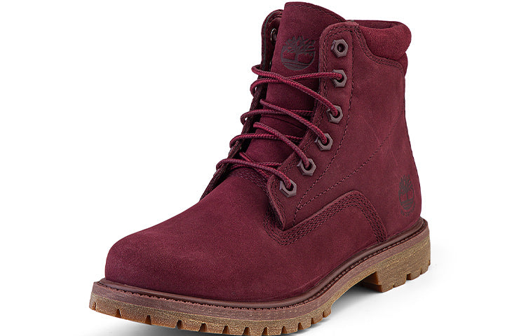 (WMNS) Timberland Waterville 6-Inch Boot 'Burgundy Nubuck' A1R2T