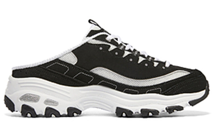 (WMNS) Skechers D'Lites 1.0 'Black White' 149787-BKW