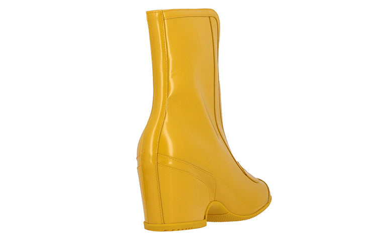 (WMNS) Gucci Rubber Kitt Ankle Boots 'Yellow' 589867-HRO10-7666