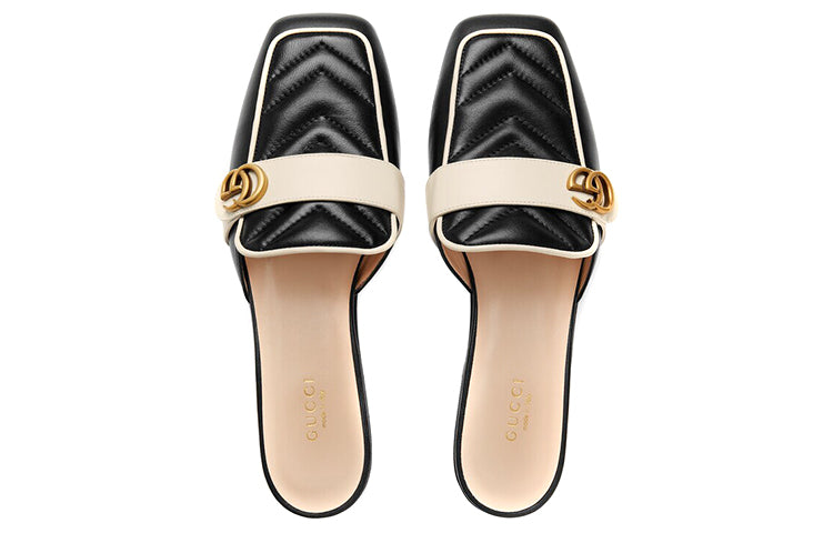 (WMNS) Gucci Double G Slide Sandal 'Black' 670398-BKOE0-1196