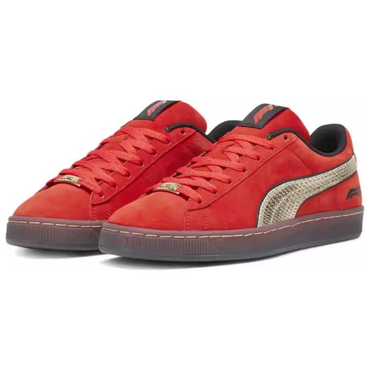 PUMA x Formula 1 Shanghai GP Suede 'Pop Red Gold' 308447-01