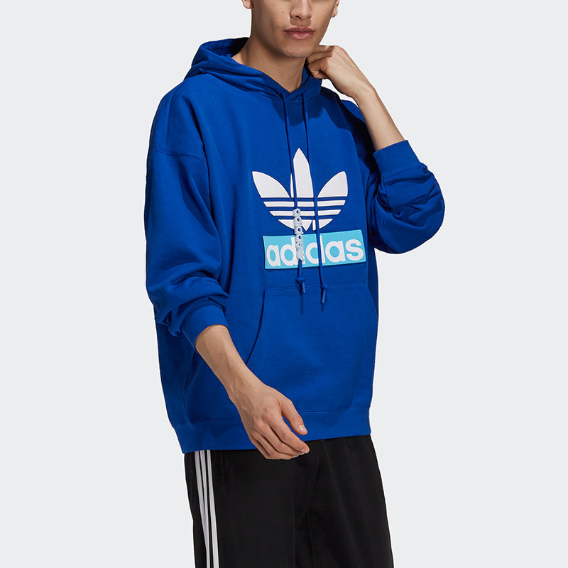 adidas originals Big Trfl Logo Pattern Sports Blue H09353