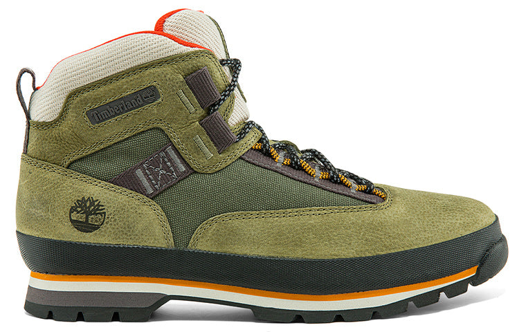 Timberland Euro Hiker Leather and Fabric Hiker 'Dark Green Nubuck' A2H84W