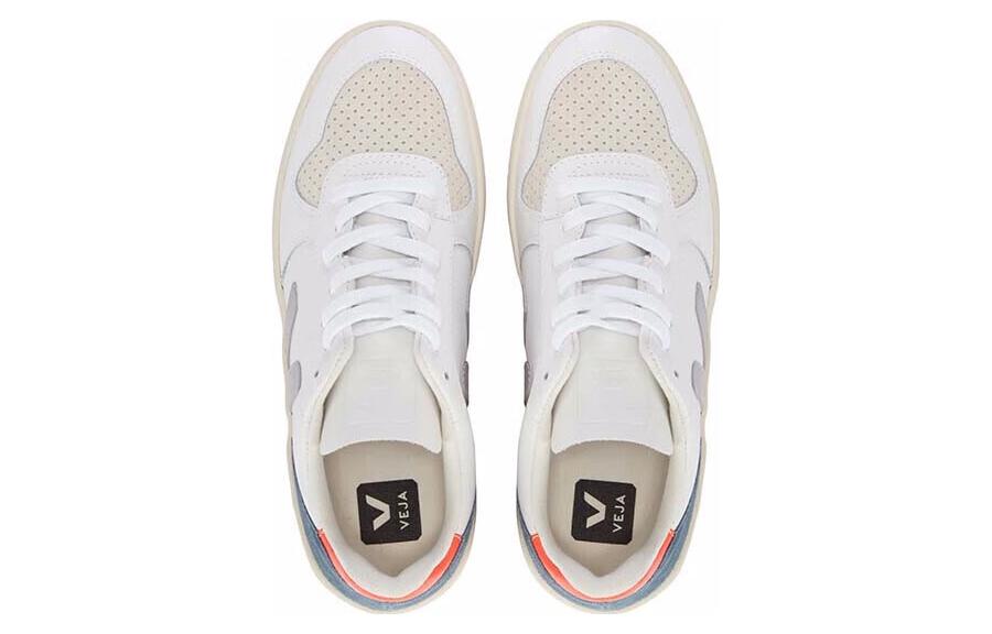 Veja V-10  Lace-Up 'White Oxford Grey' VX022303B