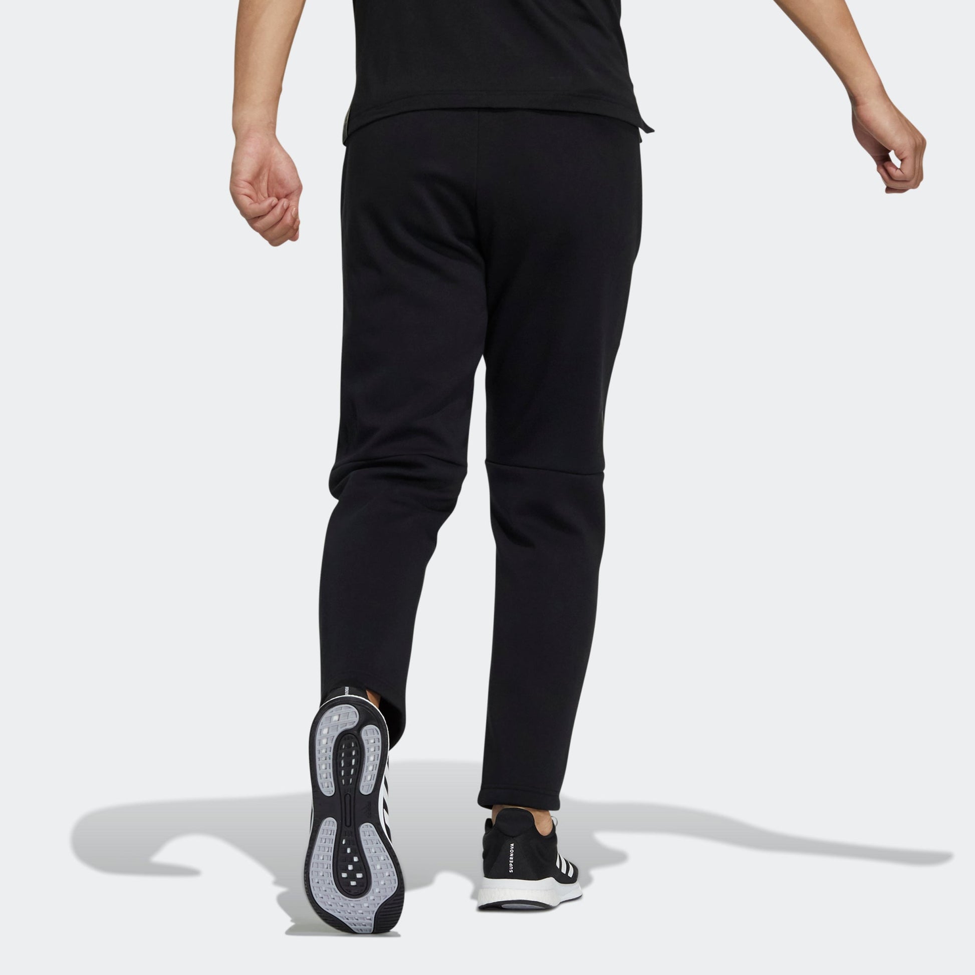 Men's adidas Wj Kn Warm Pnt Small Logo Sports Pants/Trousers/Joggers Black H39281